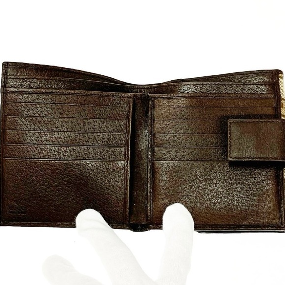 Gucci GG Monogram Brown Bi-fold Wallet - Picture 5 of 9